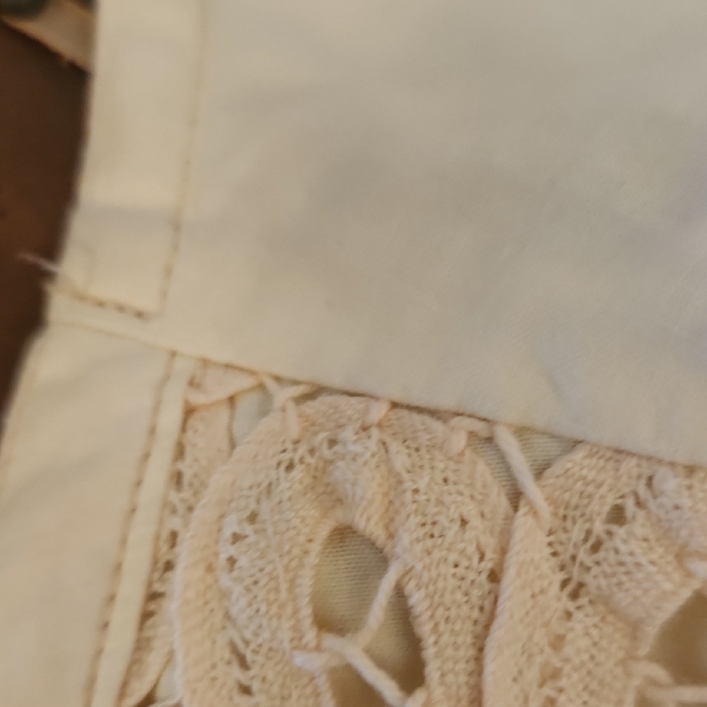 The Territory Ahead Cream Midi Dress with V-Neck and Airy Cotton Fabric - Picture 12 of 13